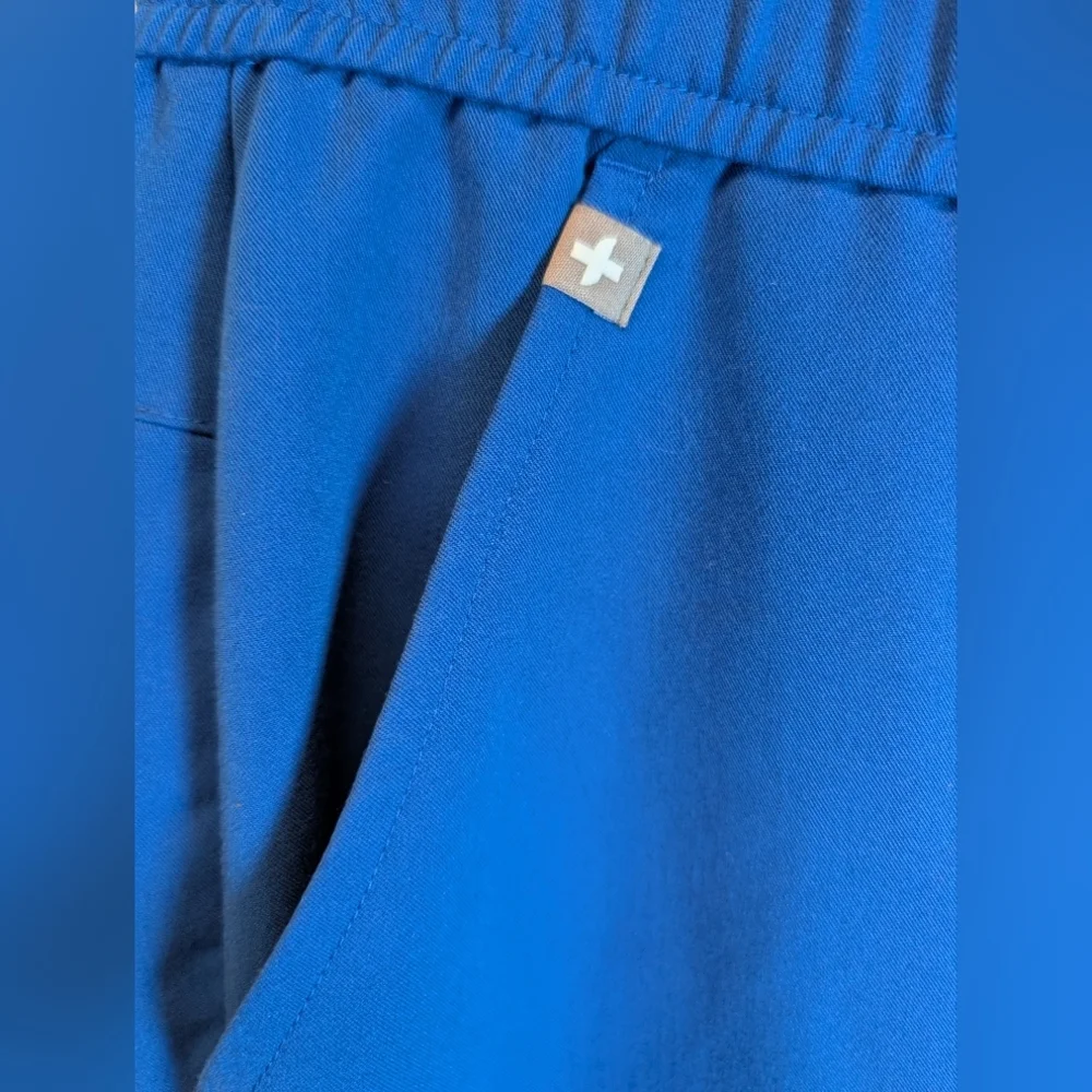 Figs Tansen Jogger Scrub Pants Technical Collection men's S Royal Blue NWOT